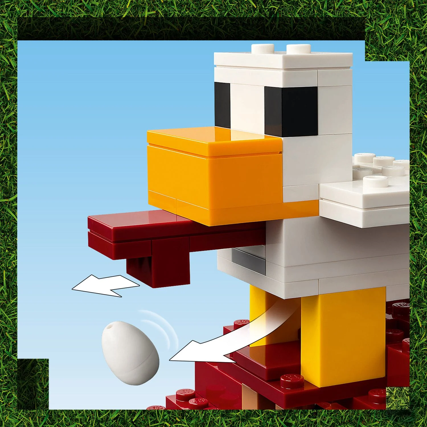 LEGO® Minecraft® The Ghast Balloon Village Attack