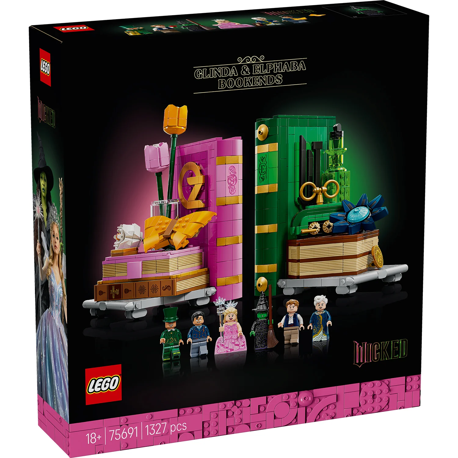 LEGO® Wicked Glinda & Elphaba Bookends
