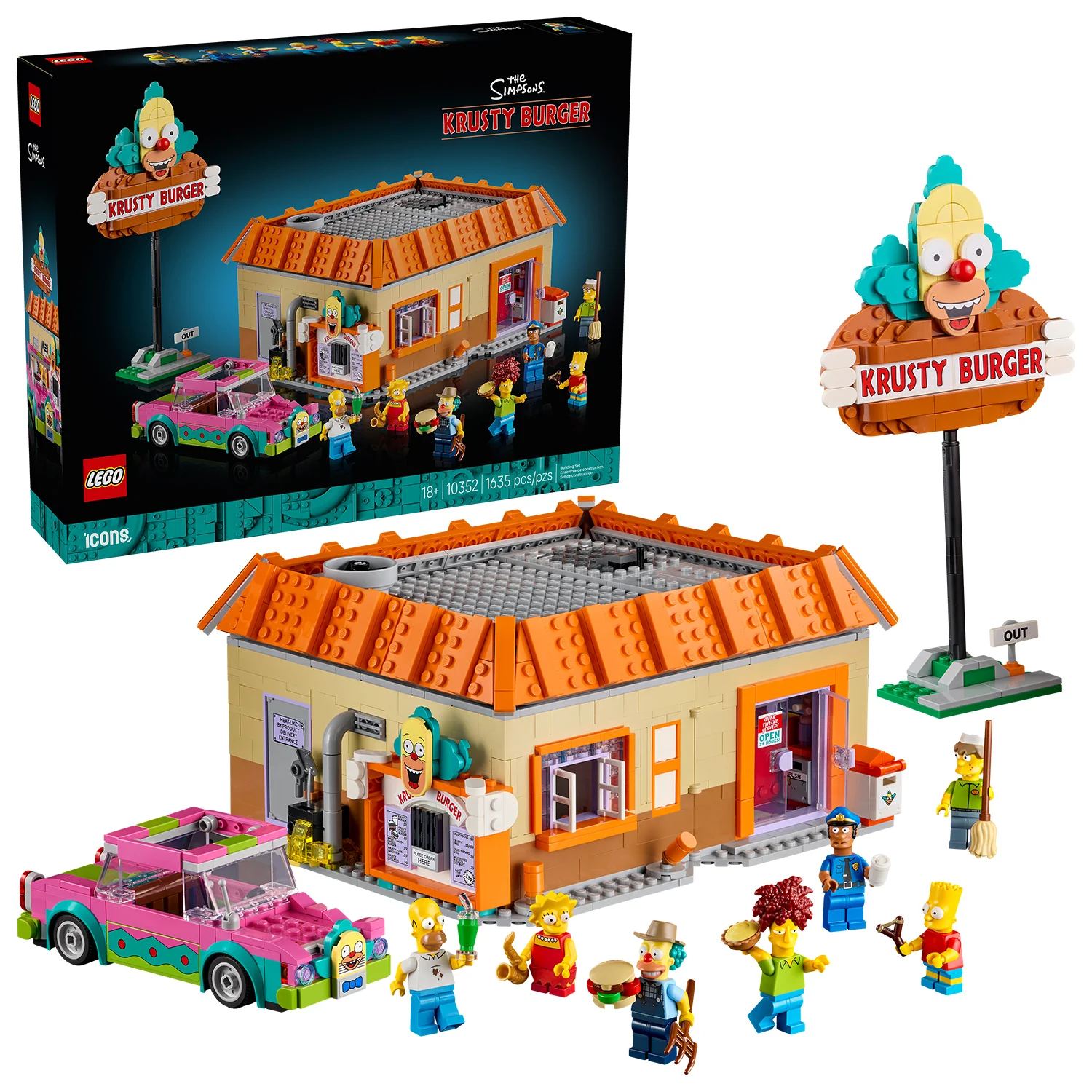 LEGO® ICONS™ The Simpsons™: Krusty Burger