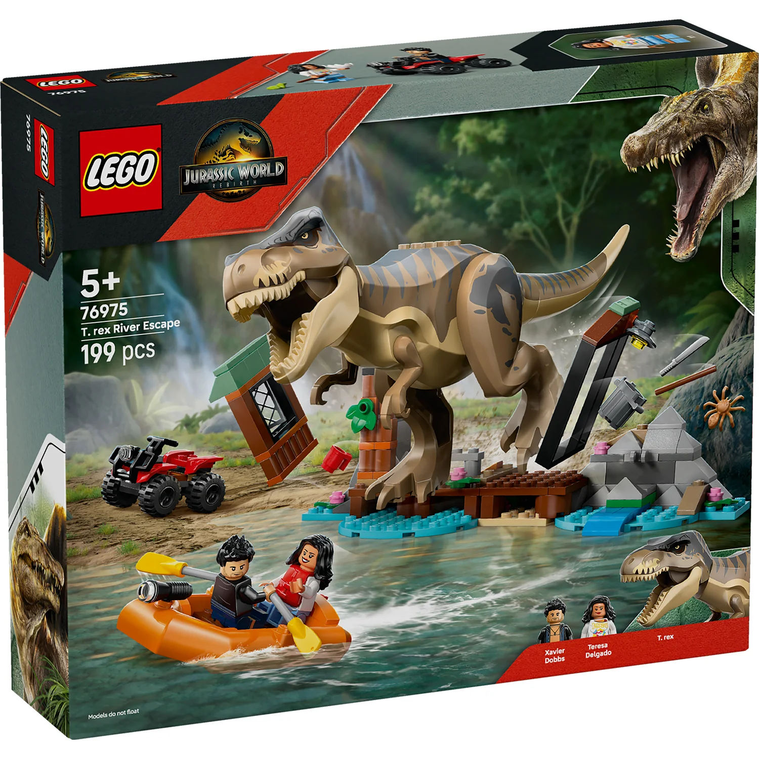 LEGO® Jurassic World T. rex River Escape