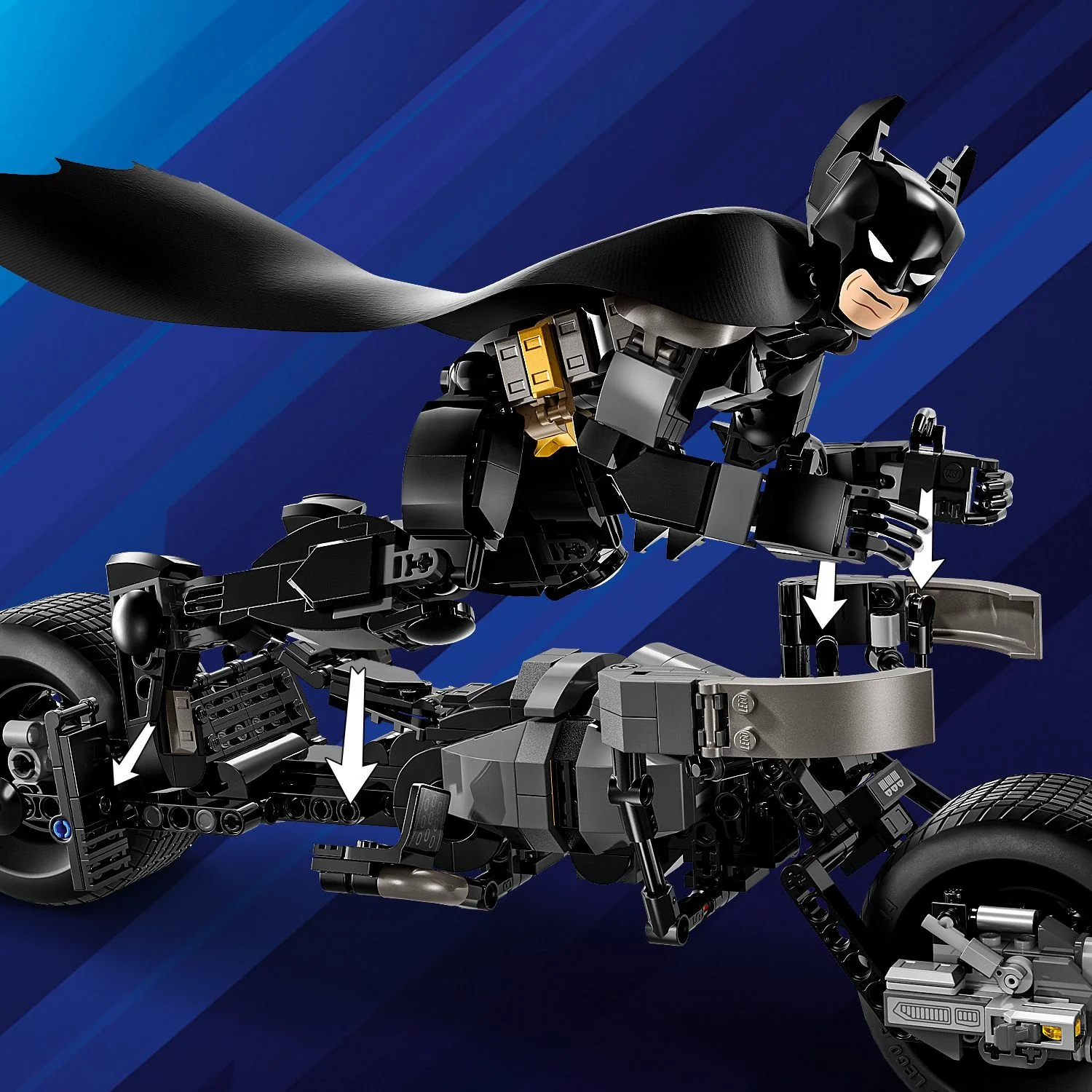 LEGO® DC Batman™: Batman Construction Figure & the Bat-Pod Bike