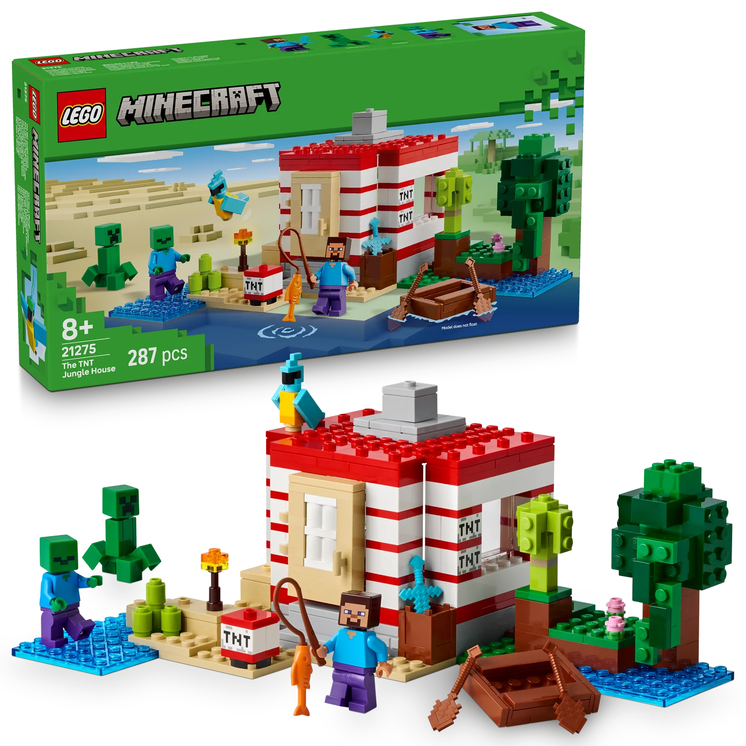 LEGO® Minecraft® The TNT Jungle House