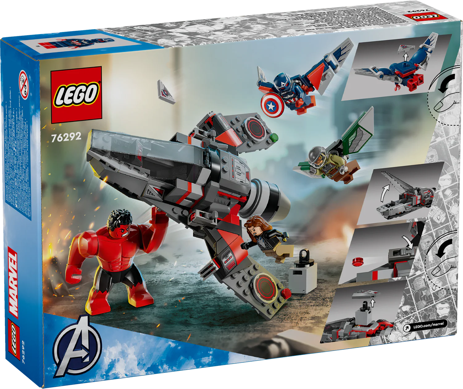 LEGO® Marvel Captain America vs. Red Hulk Battle