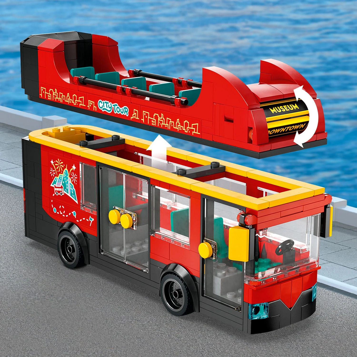 LEGO® City Red Double-Decker Sightseeing Bus