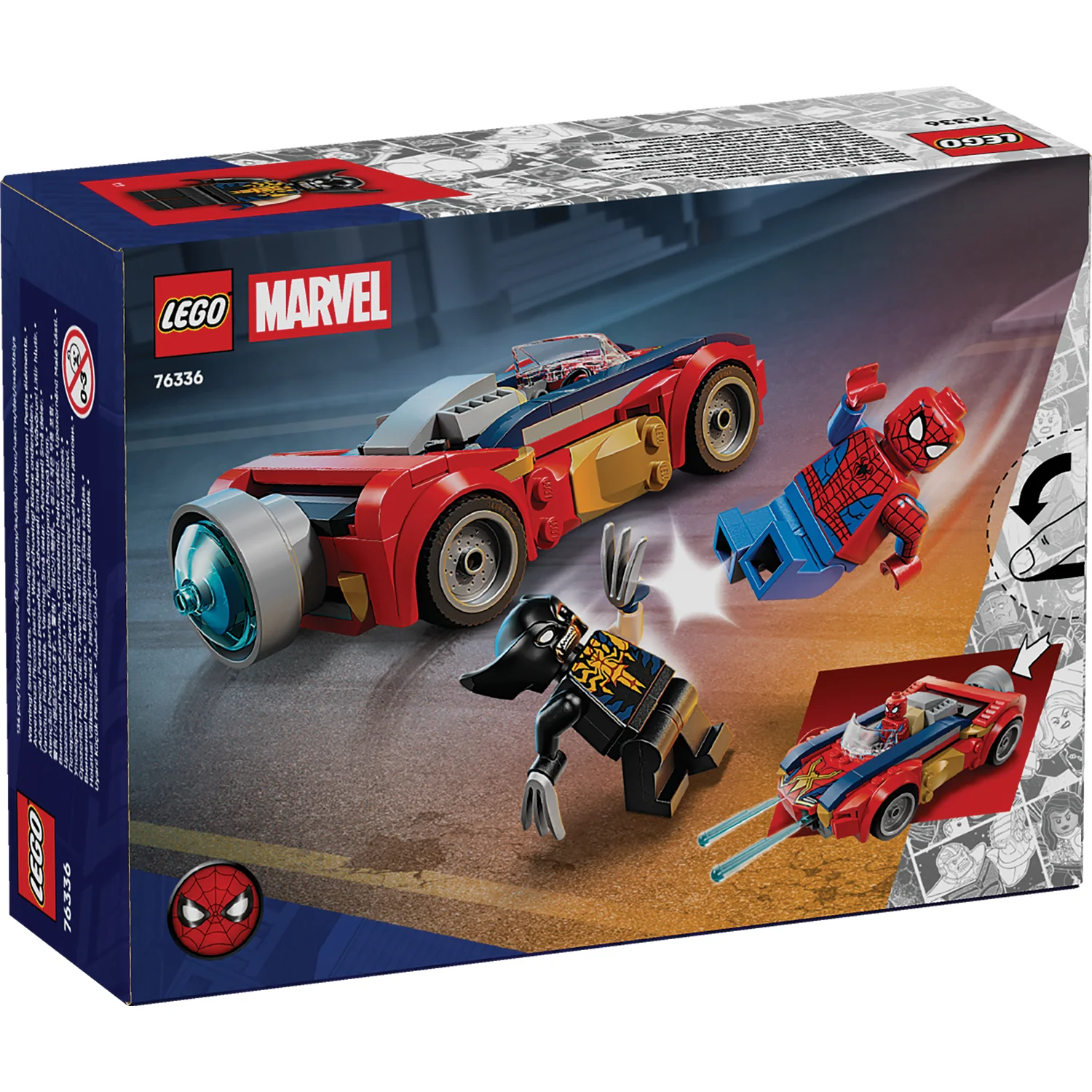 LEGO® | Marvel Spider-Man Car vs. Venomized Wolverine