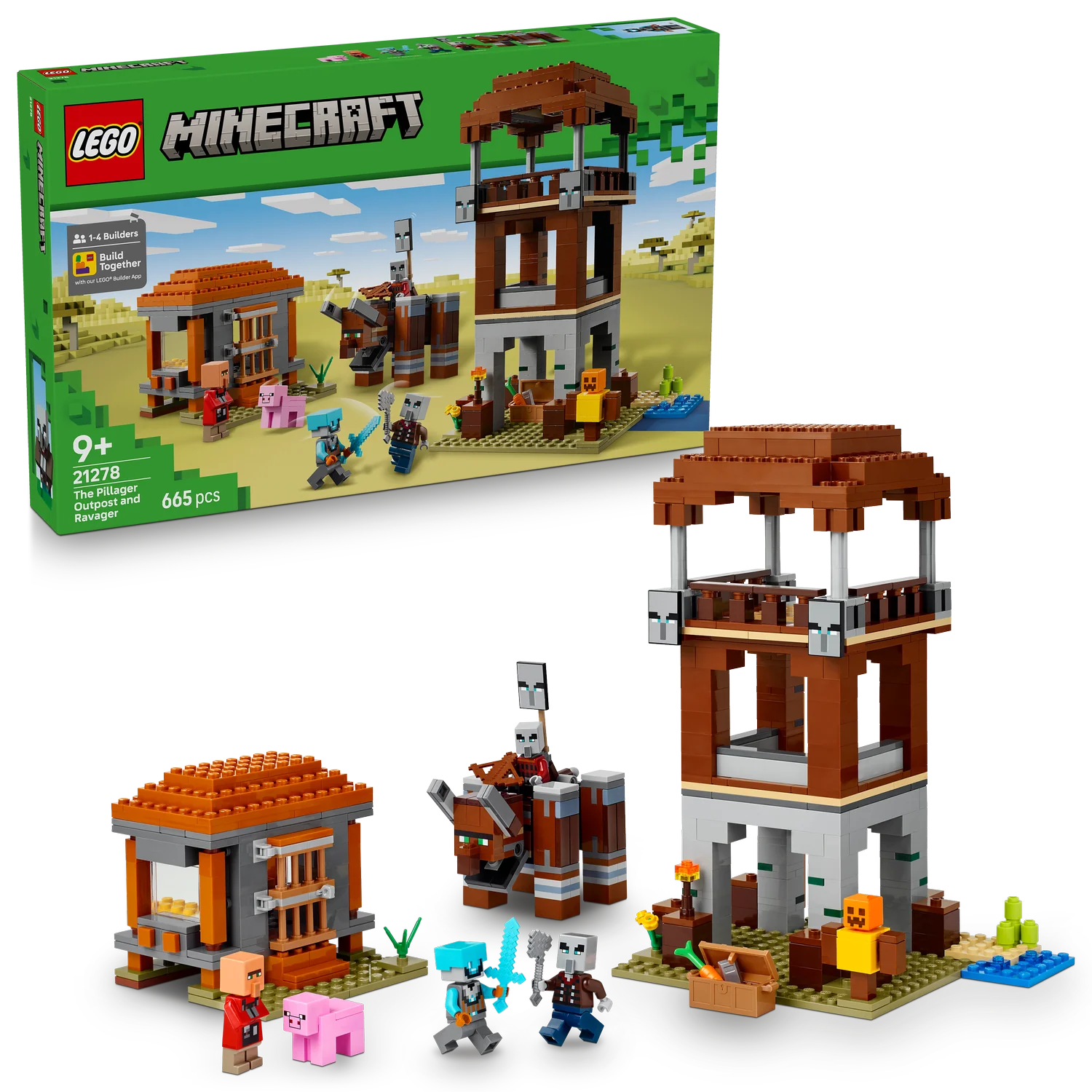 LEGO® Minecraft® The Pillager Outpost and Ravager