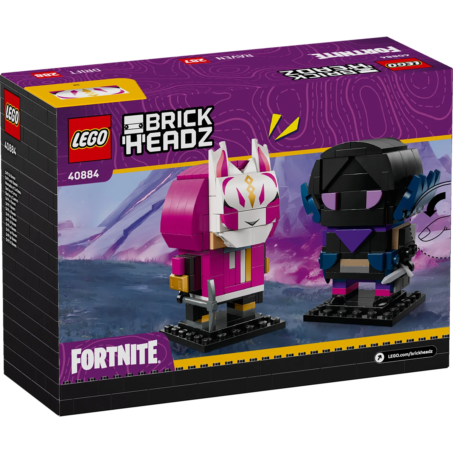 LEGO® BrickHeadz™ Drift & Raven Figures