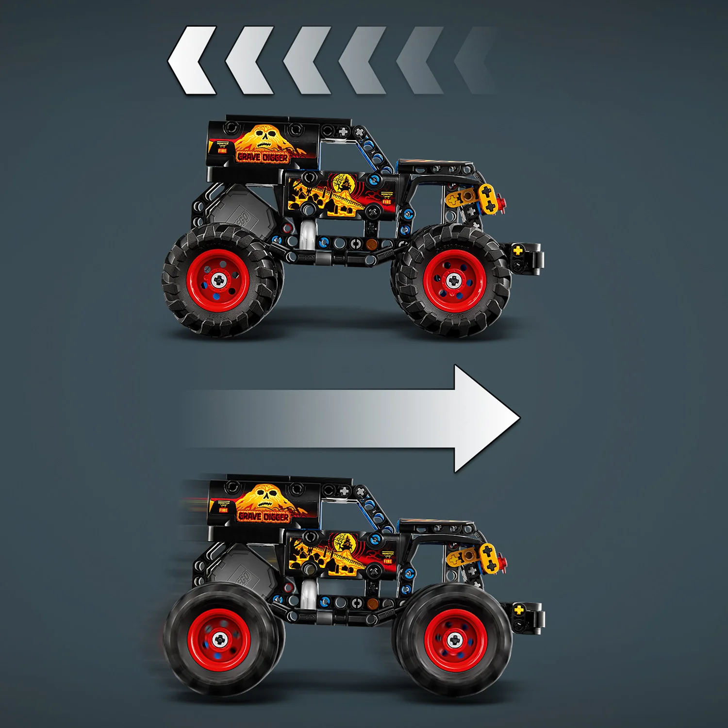 LEGO® Technic Monster Jam™ Grave Digger™ Fire and Ice