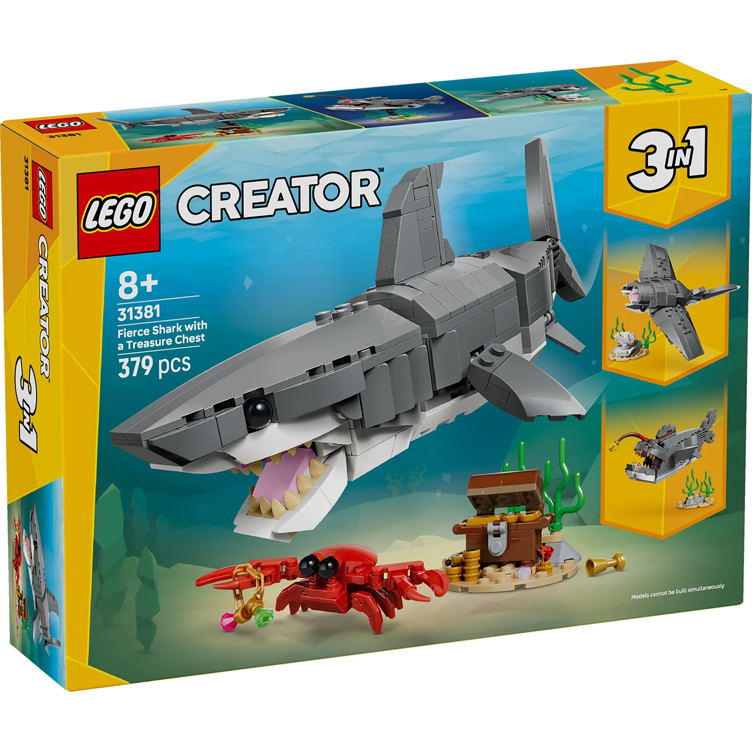 LEGO® Creator 3 in 1 Fierce Shark with a Treasure Chest