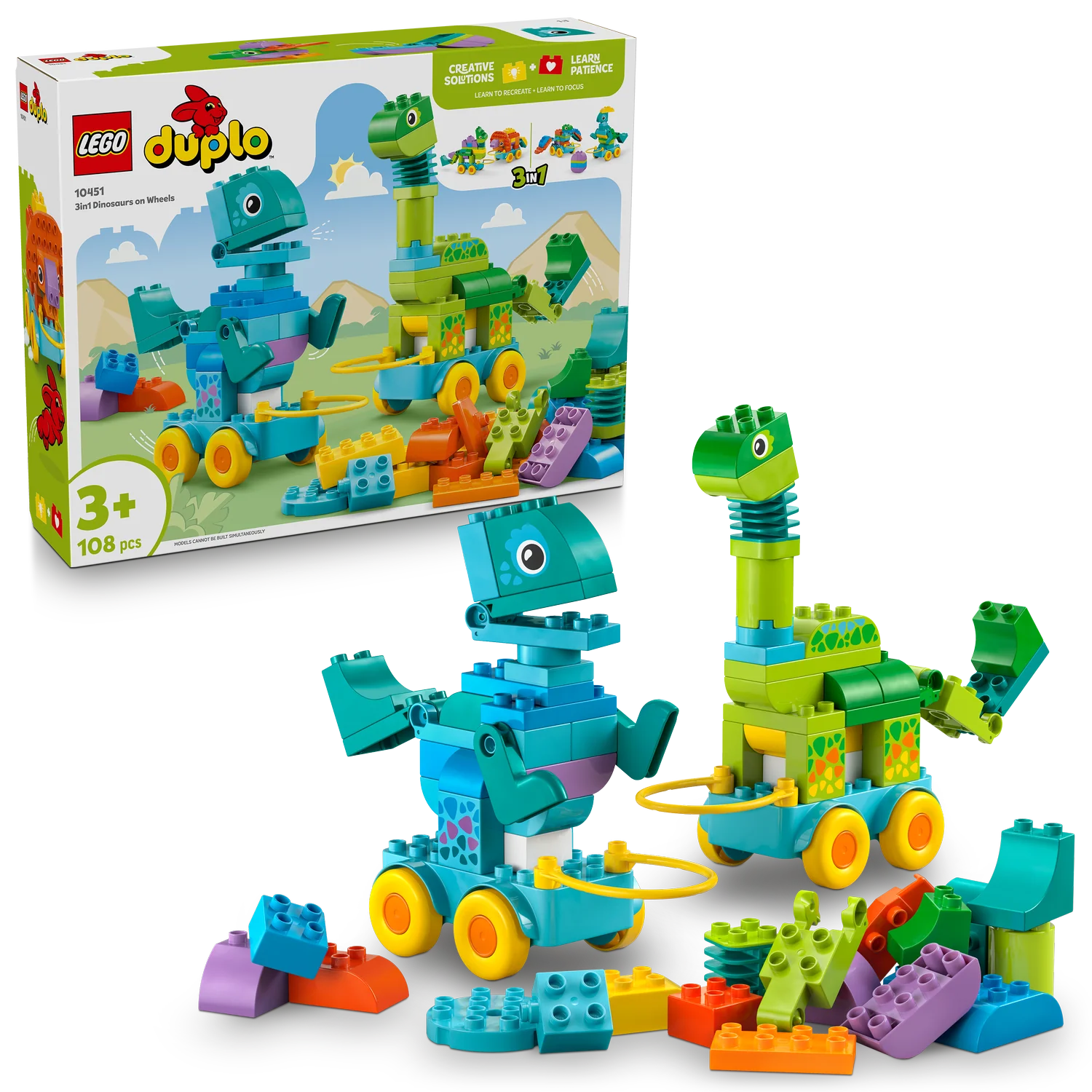 LEGO® DUPLO® 3in1 Dinosaurs on Wheels