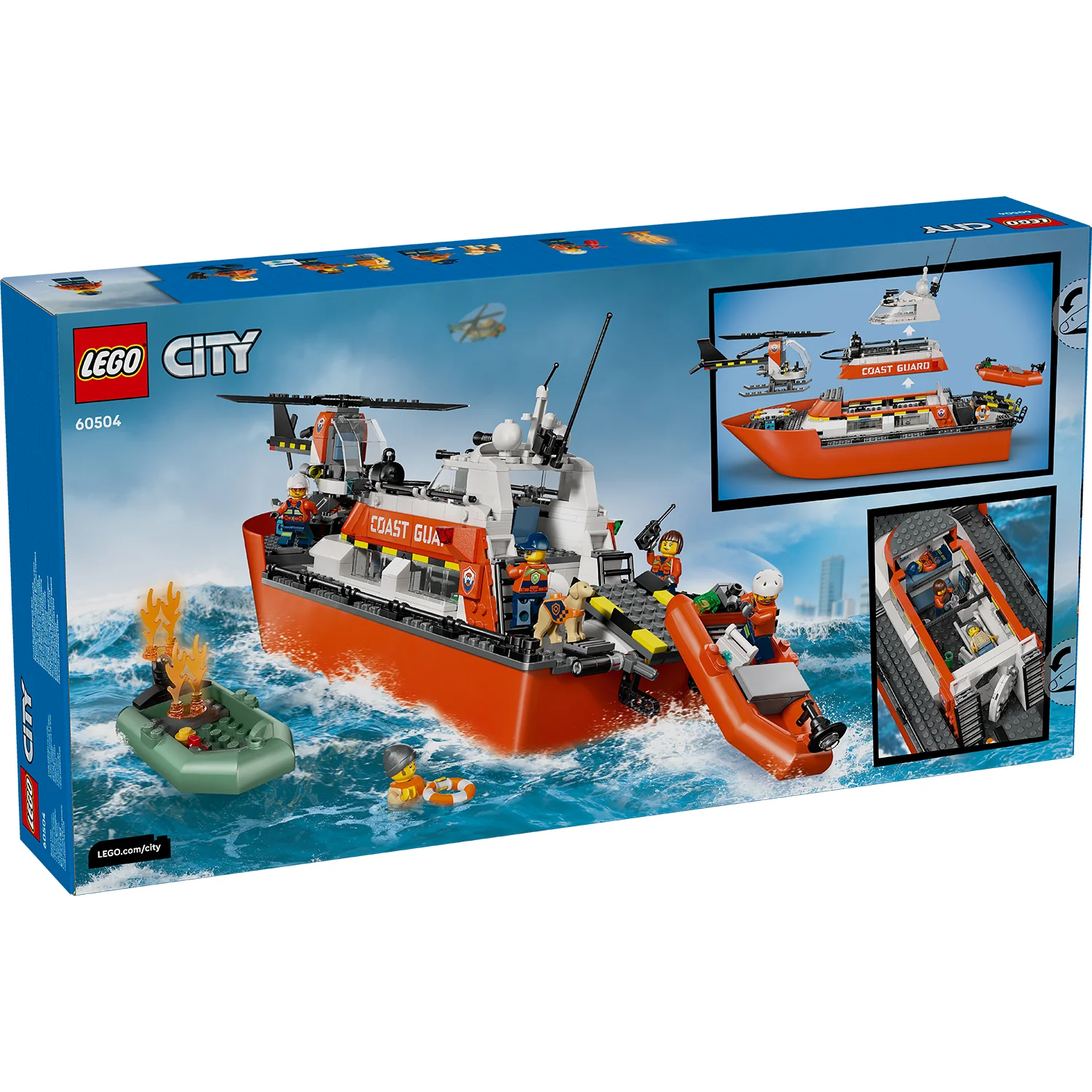 LEGO® City Coast Guard Rescue Boat & Helicopter