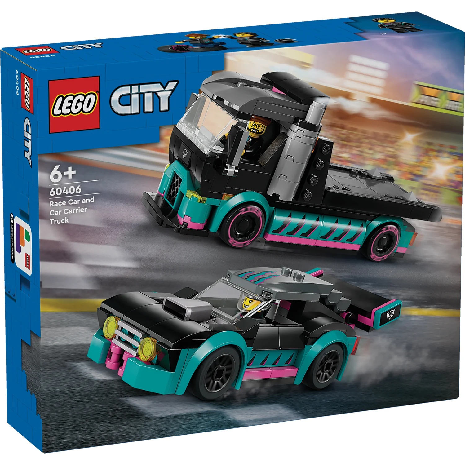 LEGO® City Race Car and Car Carrier Truck
