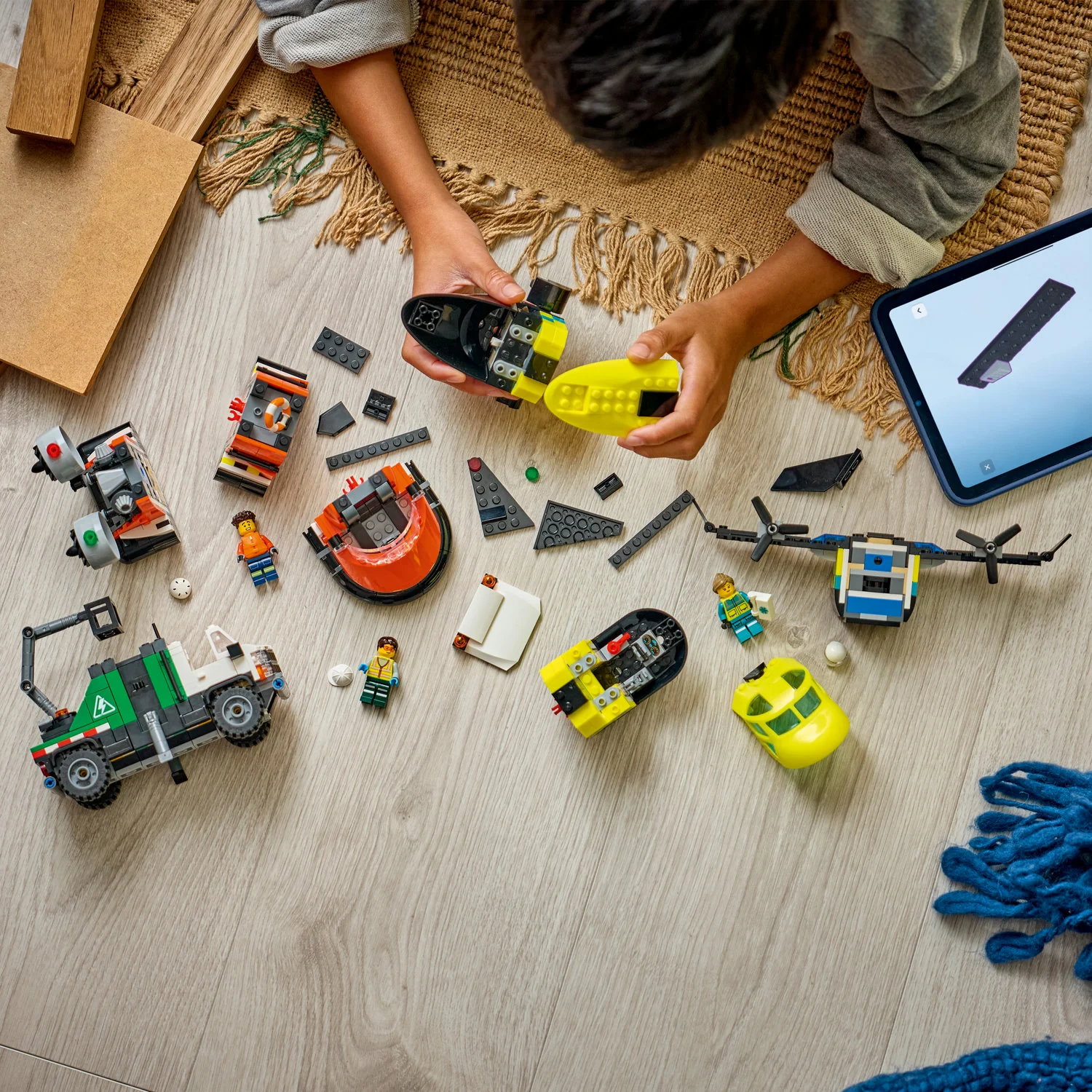 LEGO® City Airplane, Service Truck & Hovercraft Remix