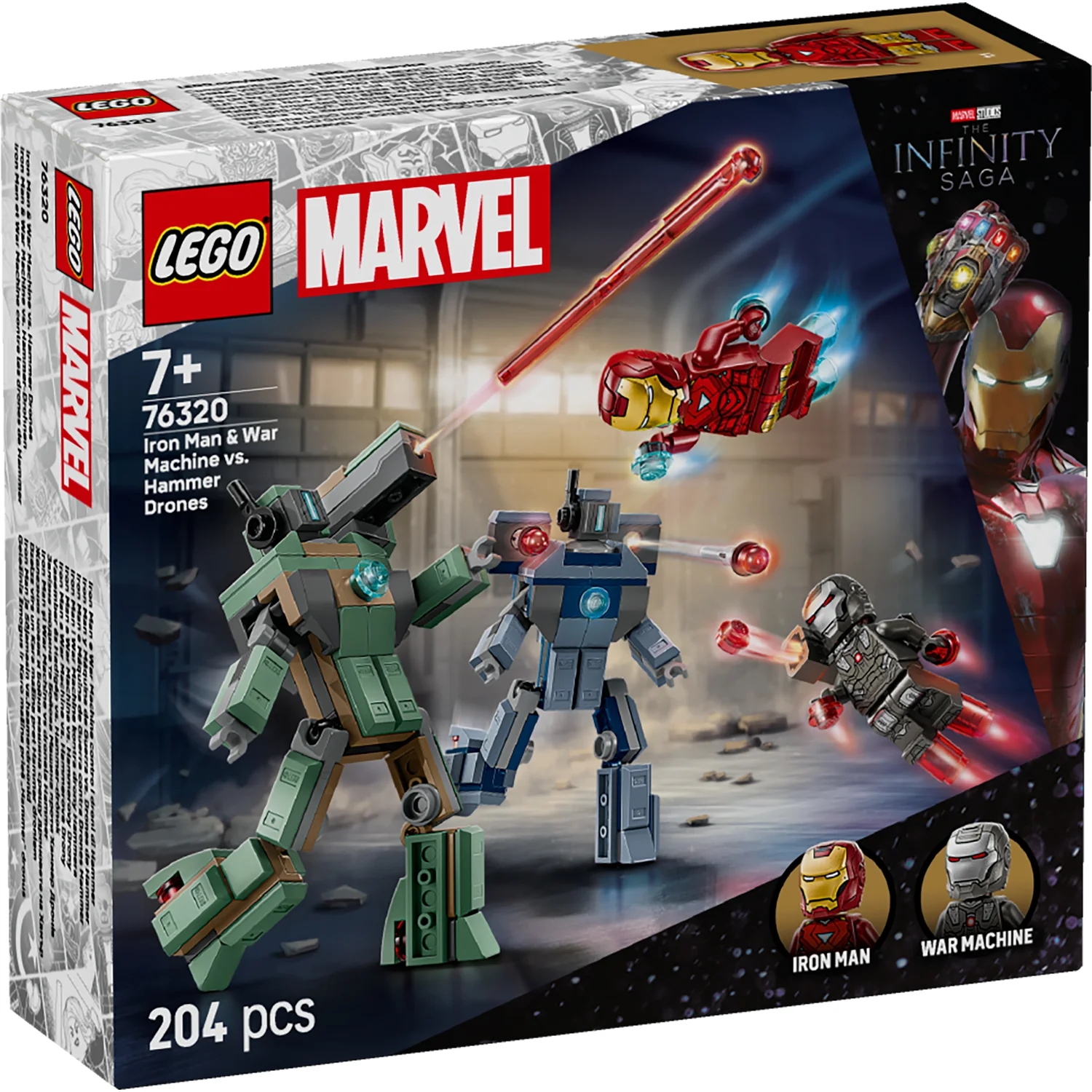 LEGO® Marvel Iron Man & War Machine vs. Hammer Drones