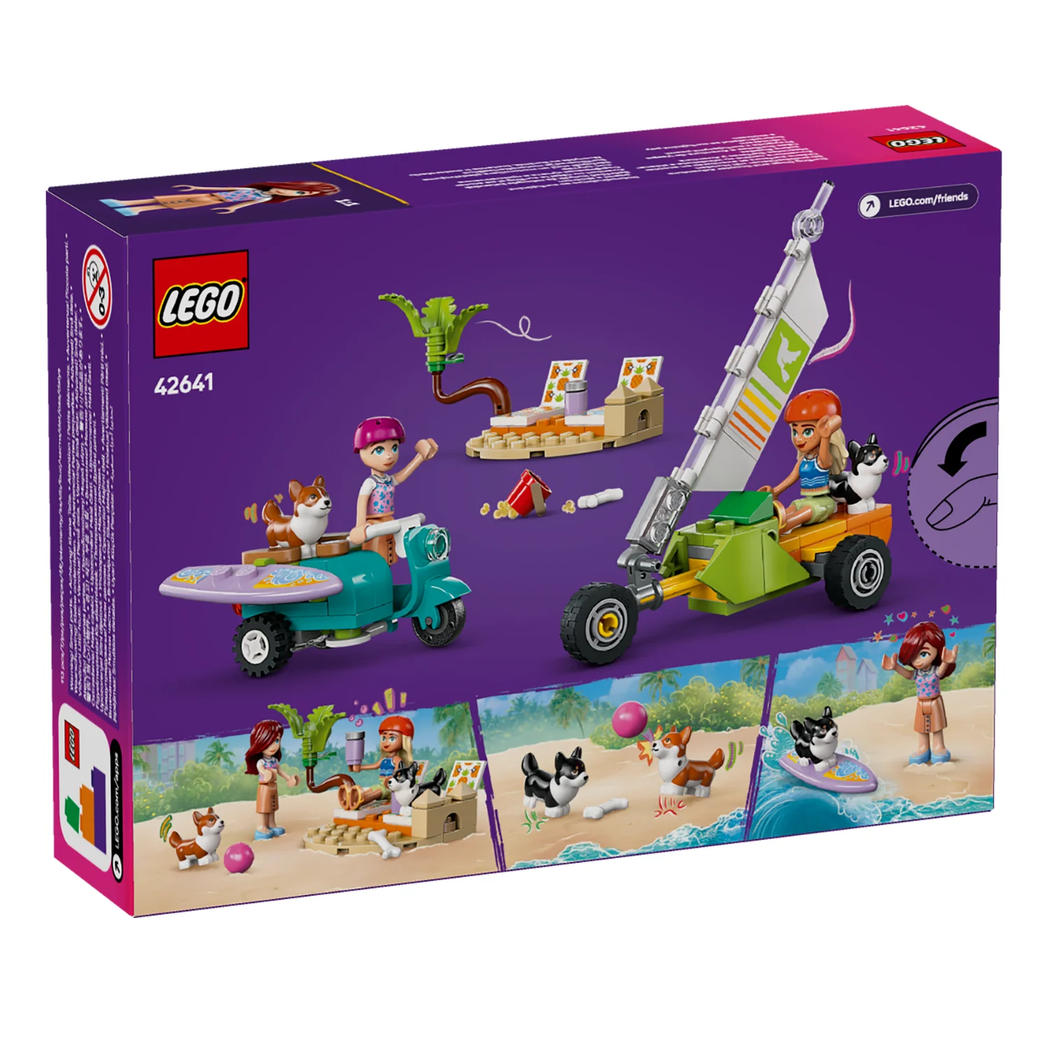 LEGO® Friends™ Surfing Dogs and Scooter Adventure