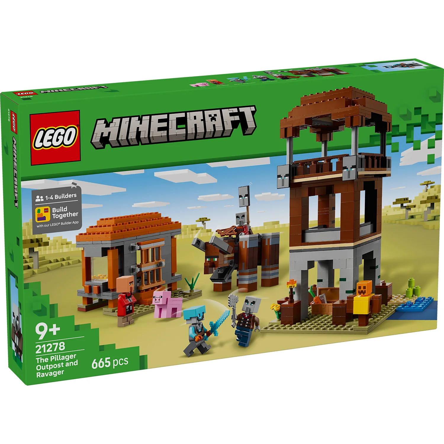 LEGO® Minecraft® The Pillager Outpost and Ravager