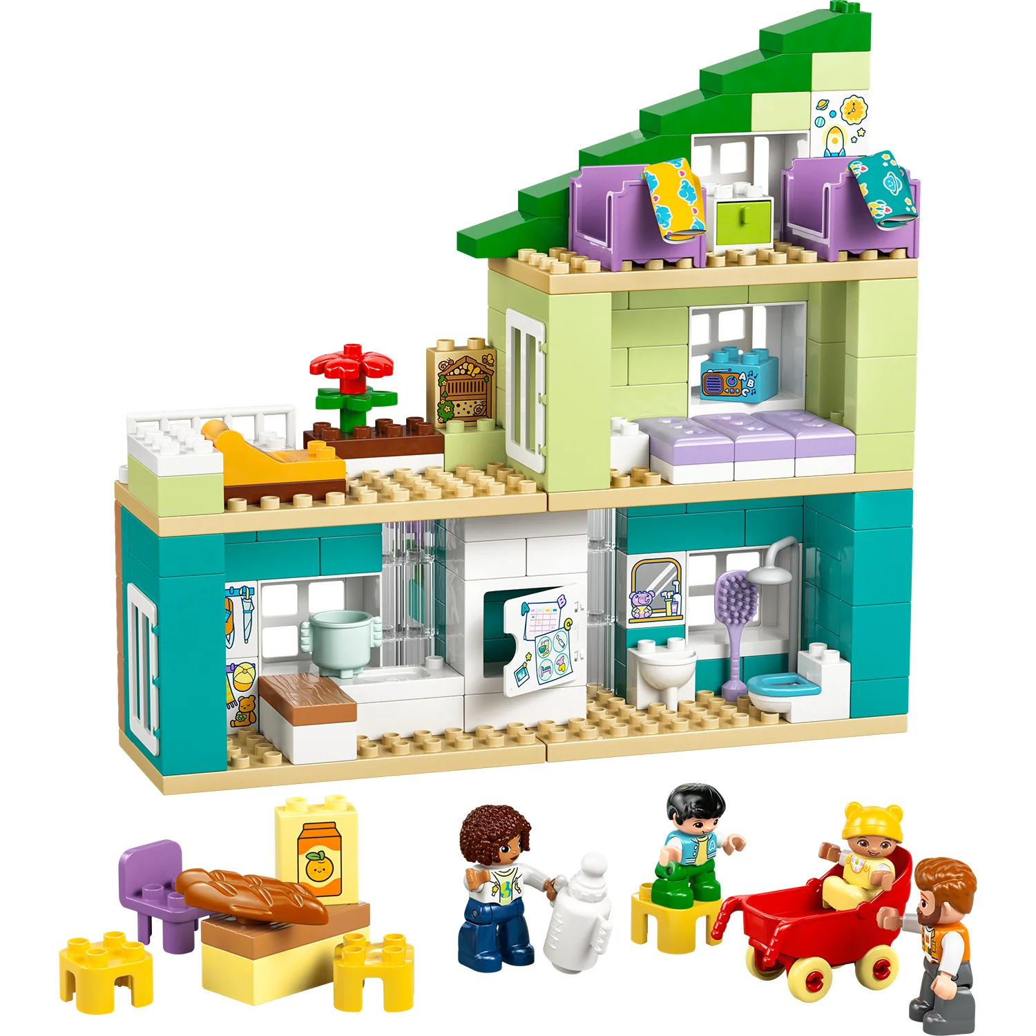 LEGO® DUPLO® Town 3-in-1 Modern Family House with Figures