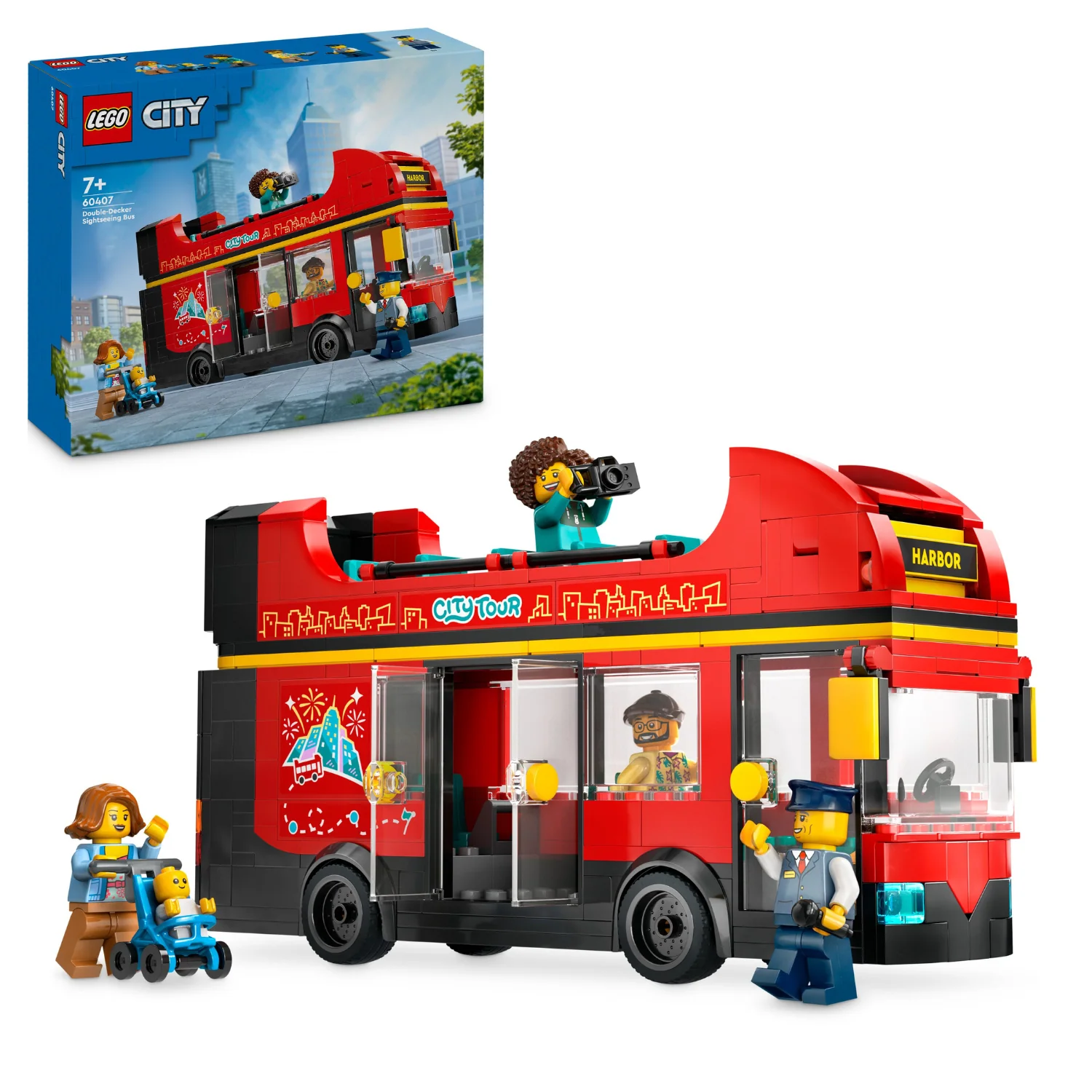 LEGO® City Red Double-Decker Sightseeing Bus