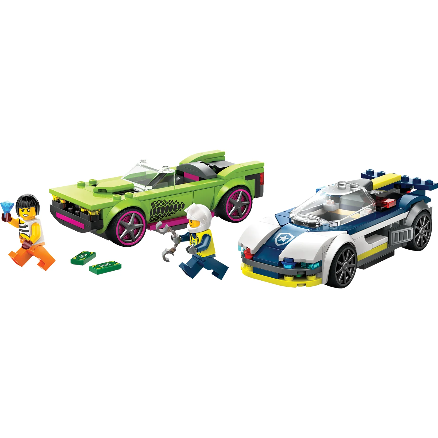 LEGO® City Police Car and Muscle Car Chase