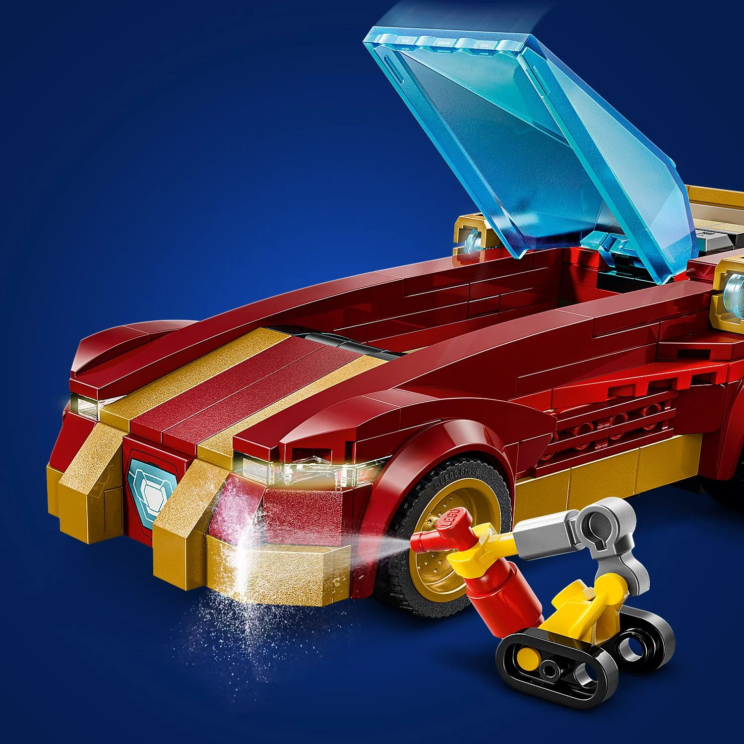 LEGO® Marvel Iron Man Car & Black Panther vs. Red Hulk