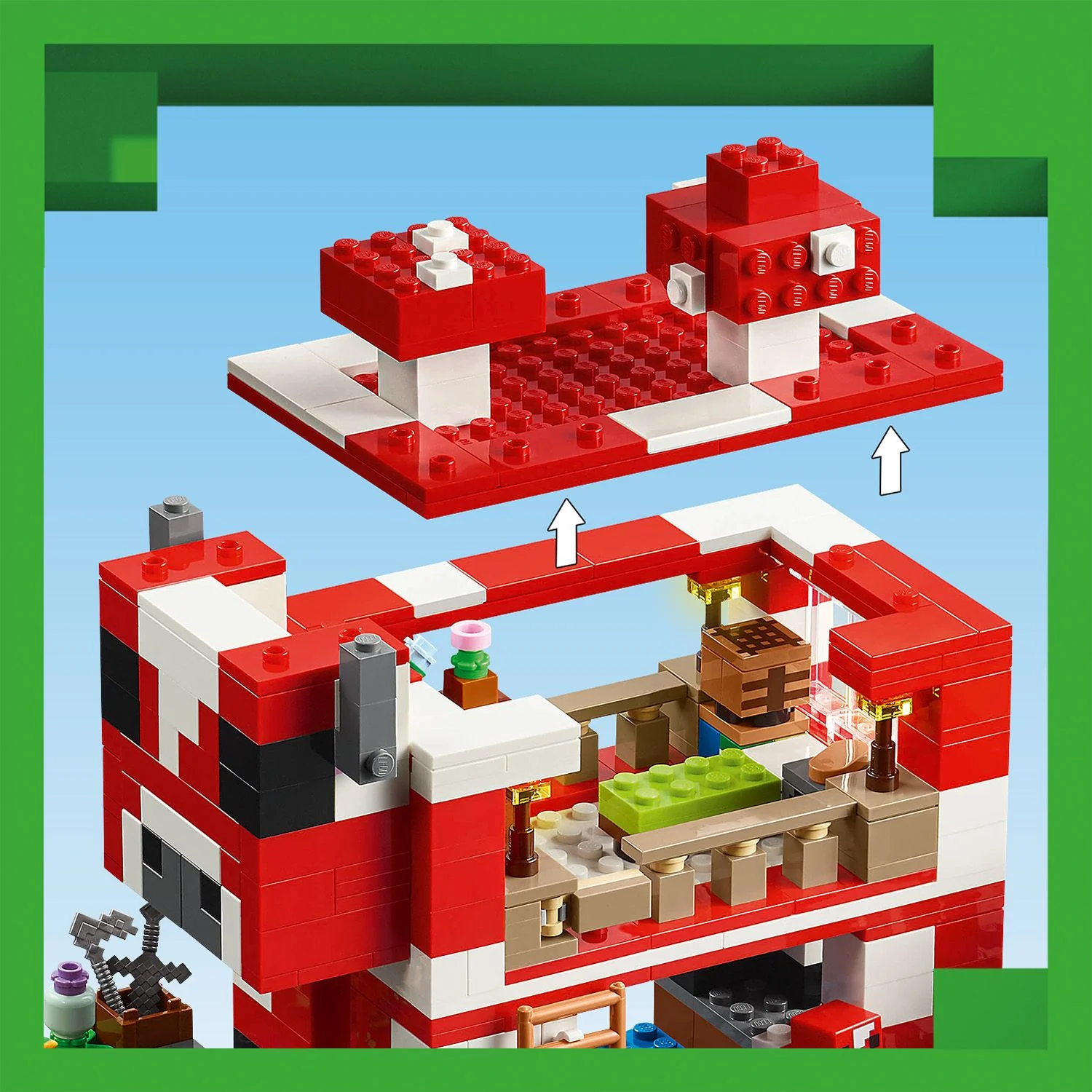 LEGO® Minecraft® The Mooshroom House