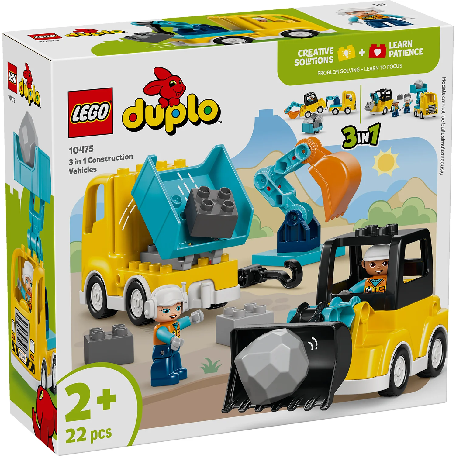 LEGO® DUPLO® Town 3-in-1 Construction Vehicles