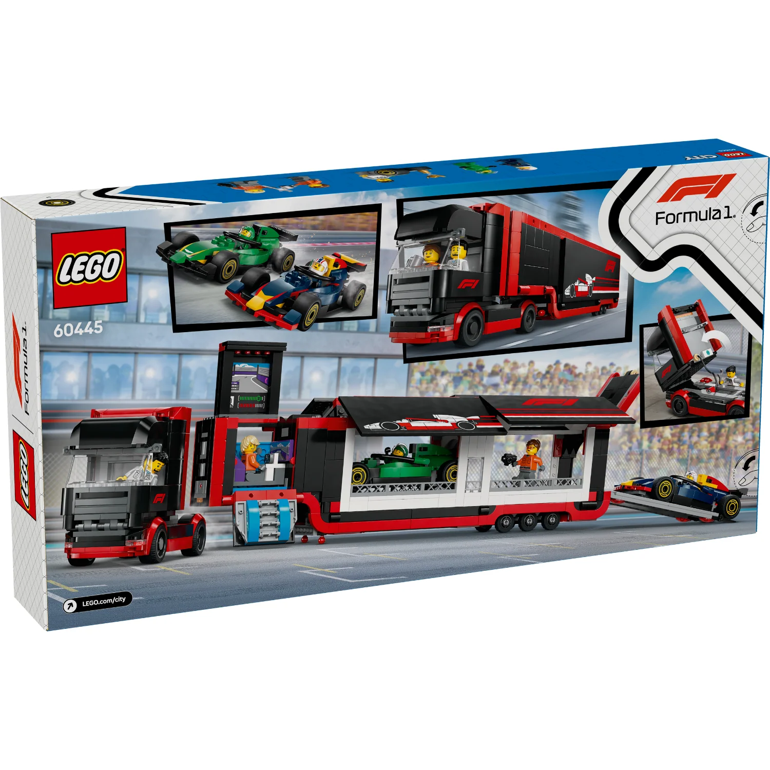 LEGO® City F1® Truck with RB20 & AMR24 F1® Cars