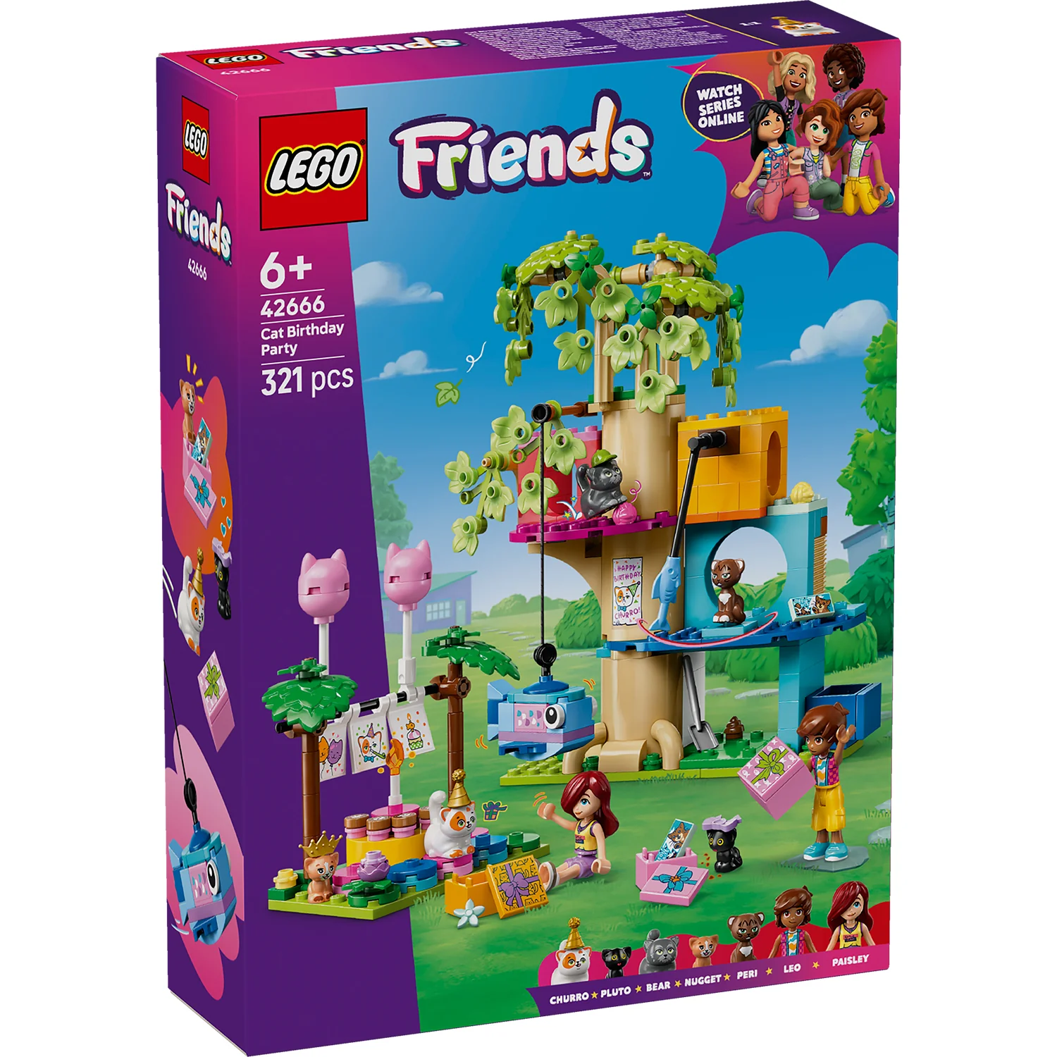 LEGO® Friends™ Cat Birthday Party & Tree House
