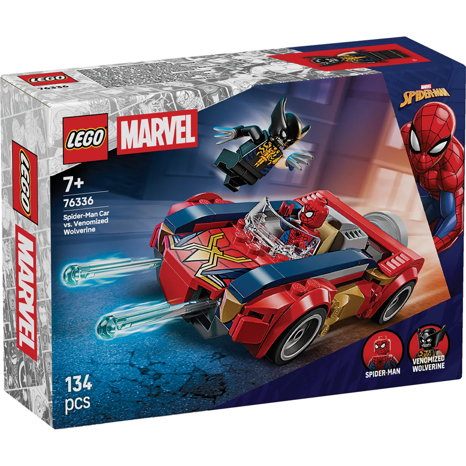 LEGO® | Marvel Spider-Man Car vs. Venomized Wolverine
