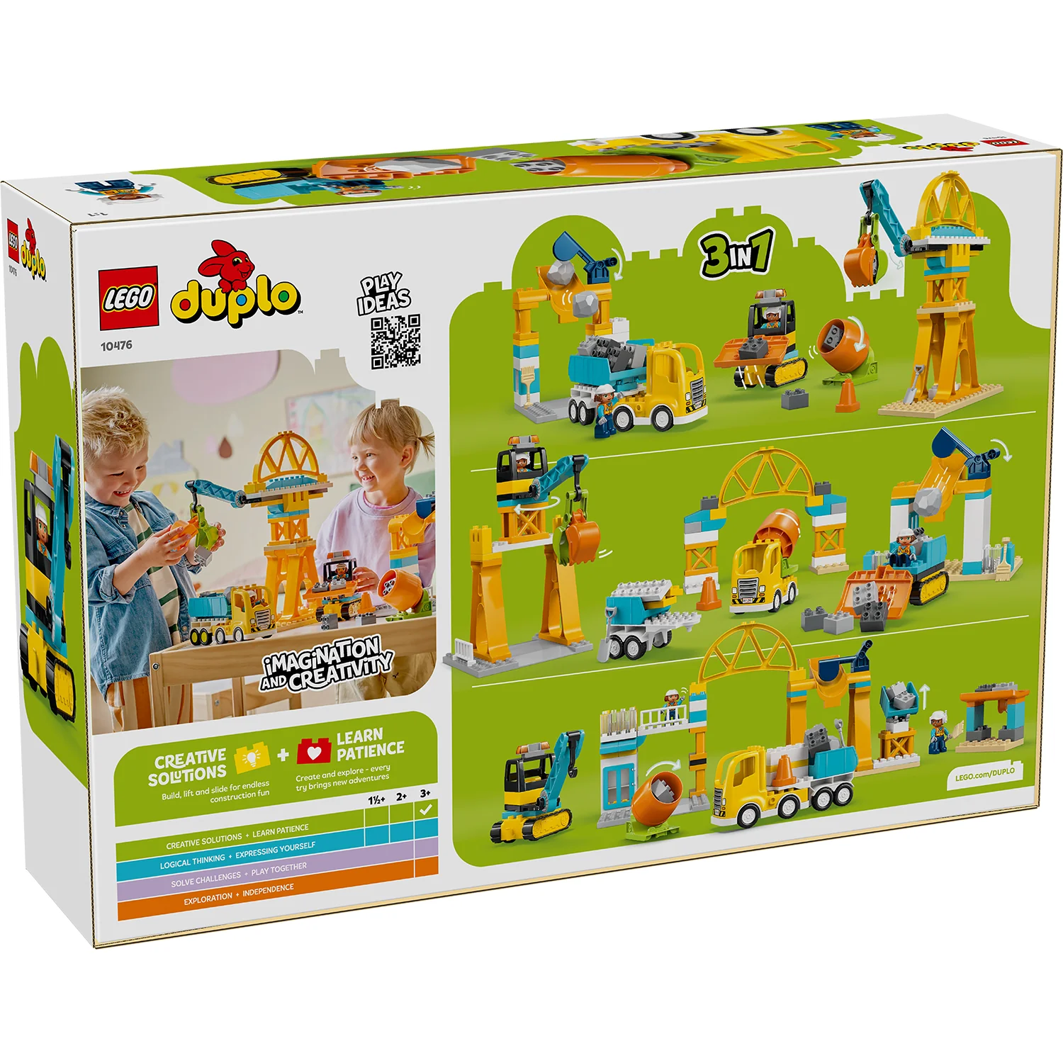 LEGO® DUPLO® Town 3-in-1 Construction Site and Vehicles