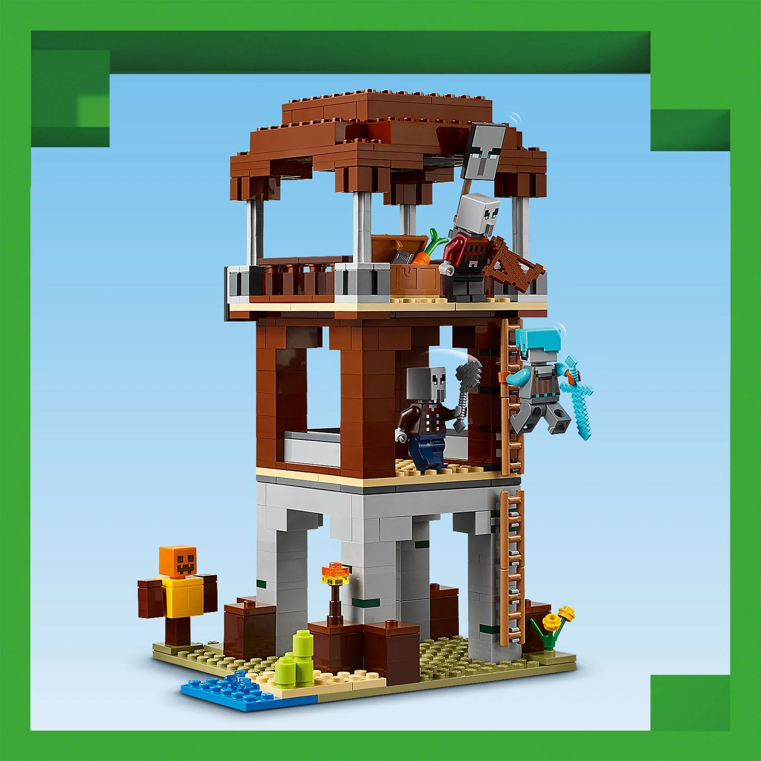 LEGO® Minecraft® The Pillager Outpost and Ravager
