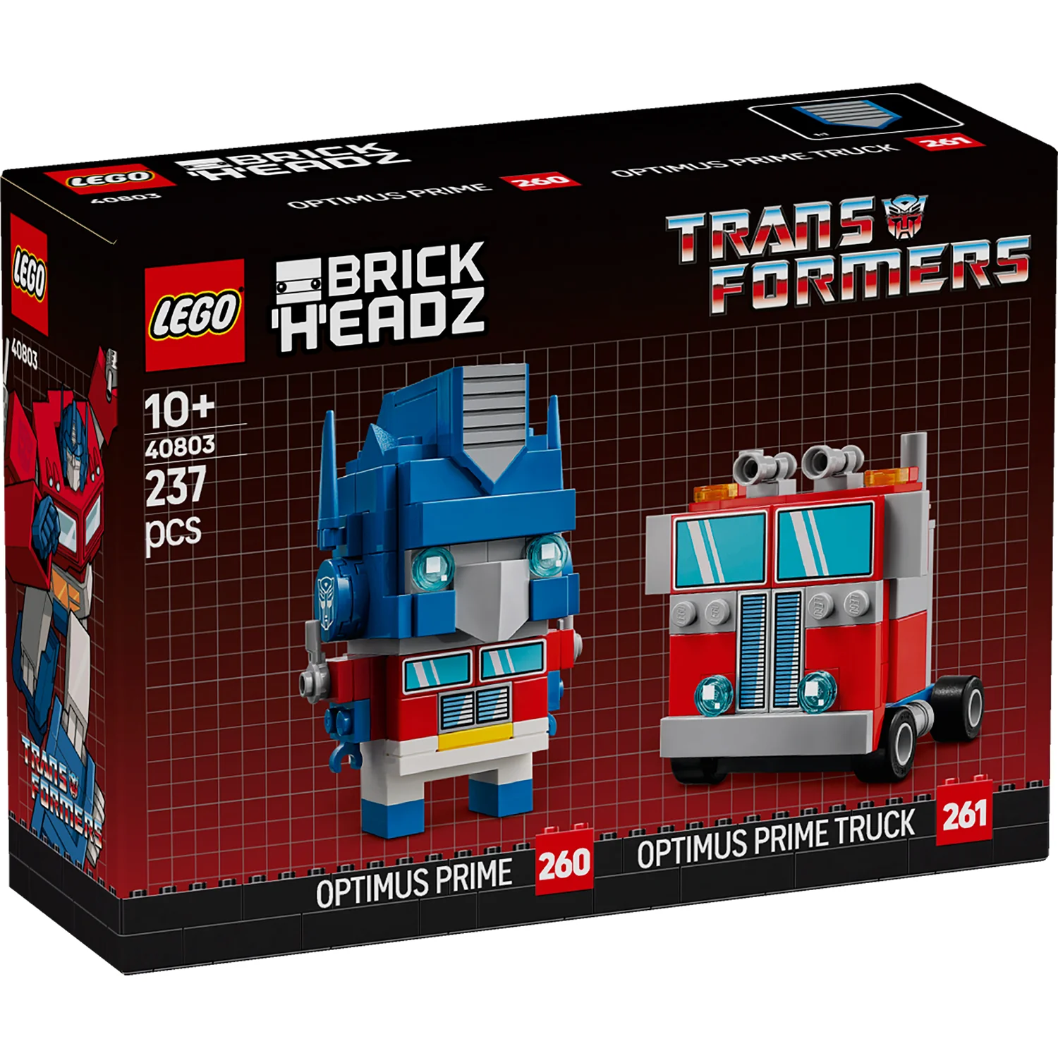 LEGO® BrickHeadz™ Transformers Optimus Prime Robot & Vehicle