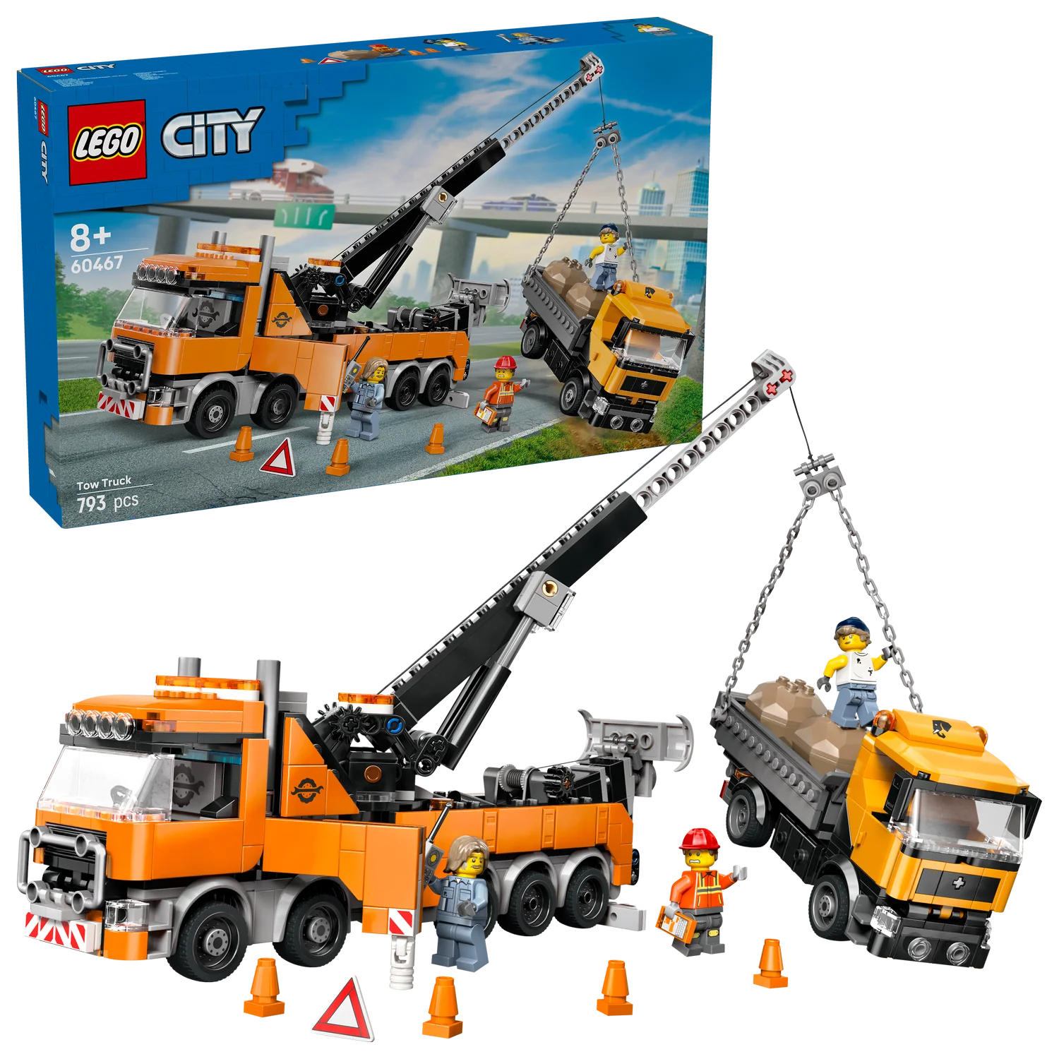 LEGO® City Heavy-Duty Recovery Tow Truck with Crane