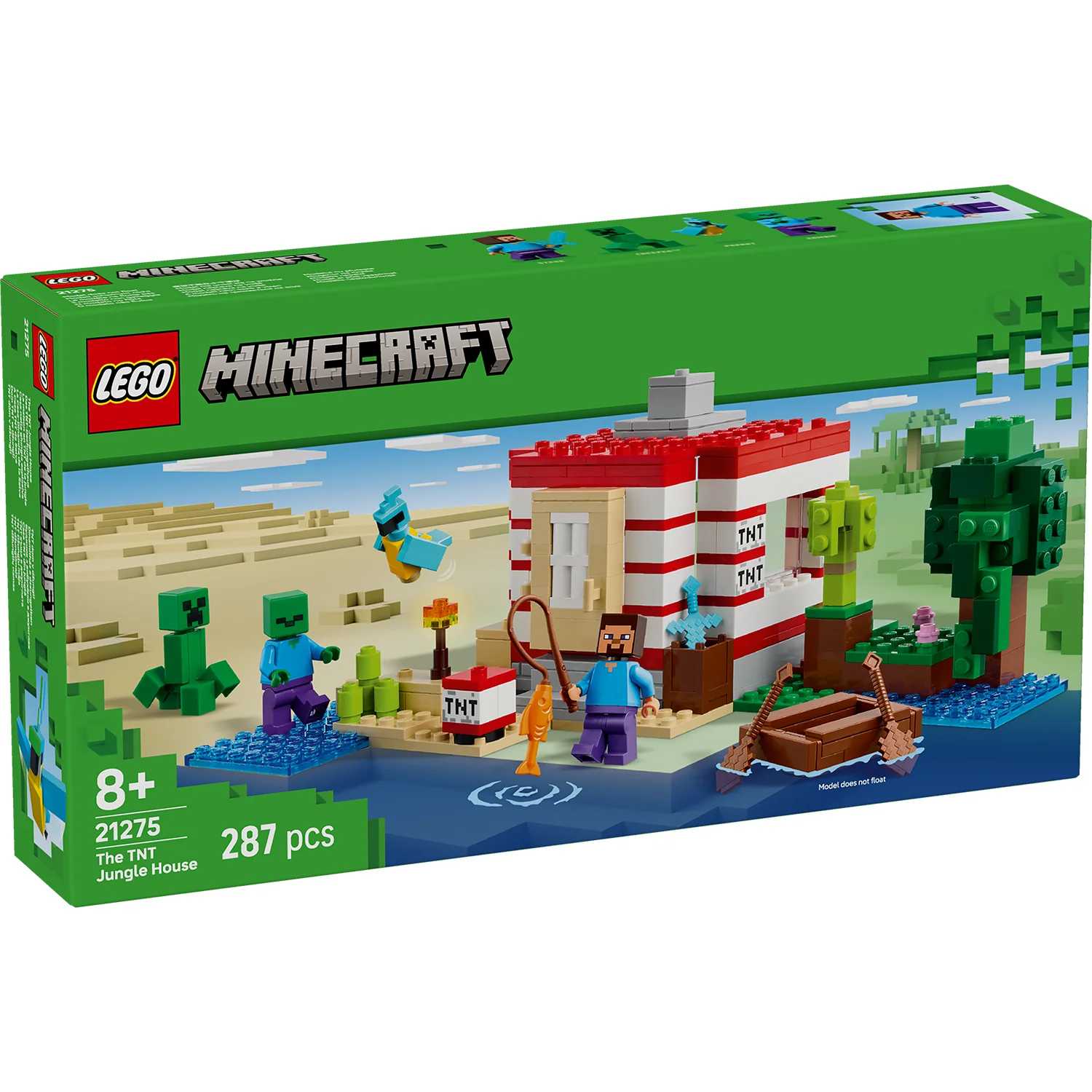 LEGO® Minecraft® The TNT Jungle House