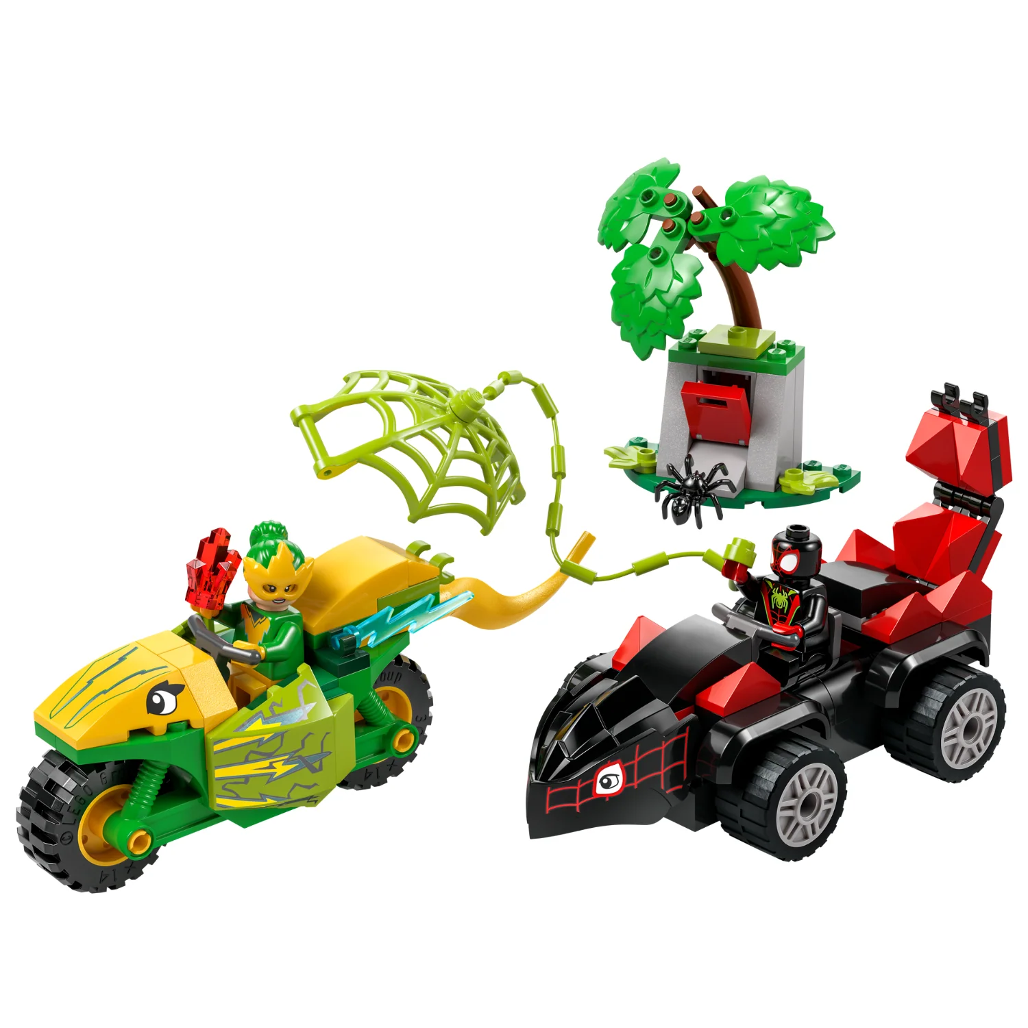 LEGO® Marvel Spidey And His Amazing Friends Spin and Electro Dinosaur Vehicle Chase